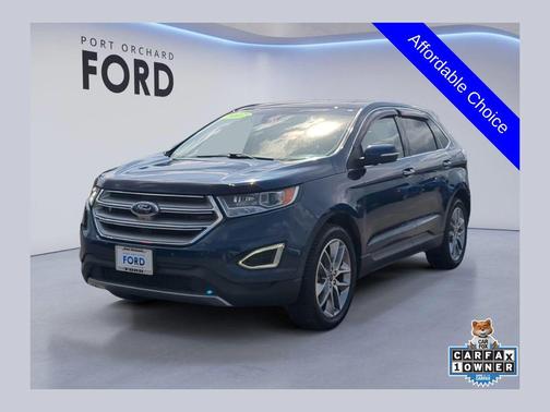 Blue Jeans Metallic 2017 Ford Edge Titanium