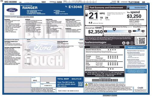 Shadow Black 2026 Ford Ranger XLT