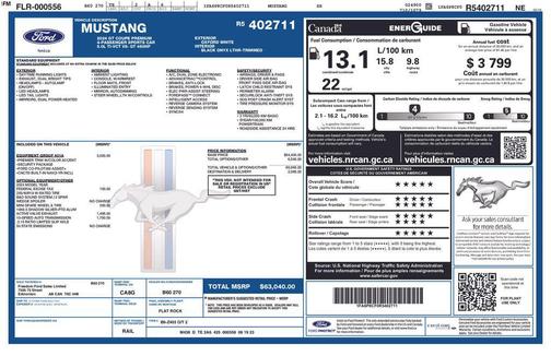 Oxford White 2024 Ford Mustang GT Premium