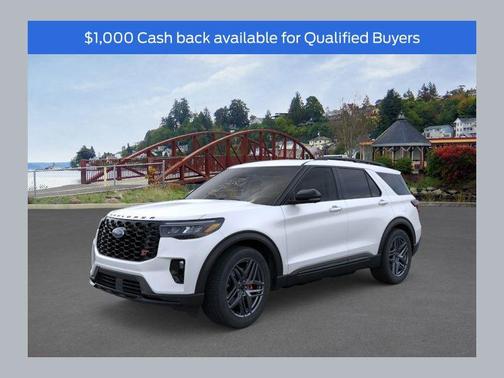 Star White Metallic Tri-Coat 2026 Ford Explorer ST
