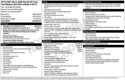 2015 GMC Sierra 3500 Denali