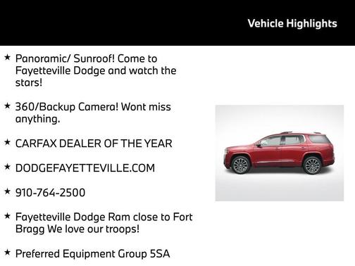 2020 GMC Acadia Denali