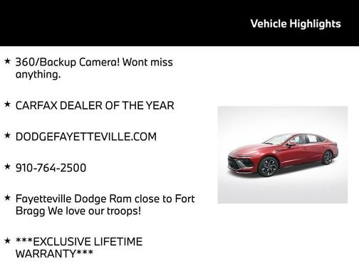 Red 2025 Hyundai SONATA SEL