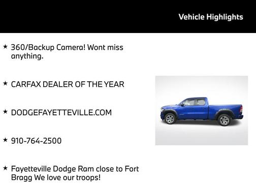 Blue Streak Pearlcoat 2019 RAM 1500 Big Horn