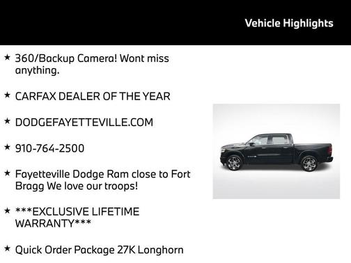 Diamond Black 2021 RAM 1500 Longhorn