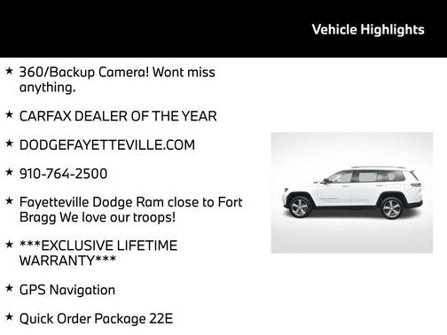 Bright White Clearcoat 2022 Jeep Grand Cherokee L Limited