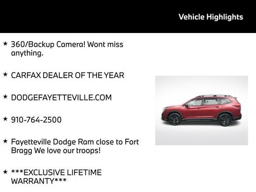 2023 Subaru Ascent Onyx Edition Limited