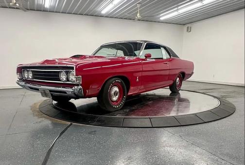 Red 1969 Ford Torino Cobra
