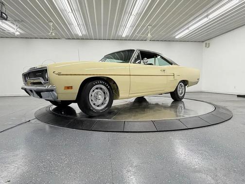 Tan 1970 Plymouth Roadrunner Coupe