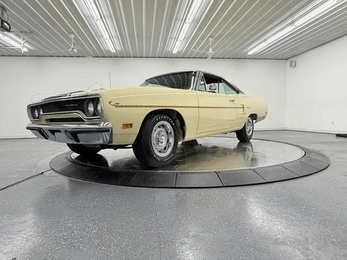Tan 1970 Plymouth Roadrunner Coupe