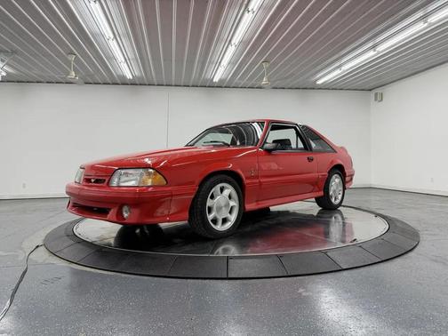Red 1993 Ford Mustang Cobra