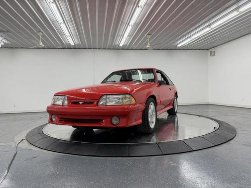 Red 1993 Ford Mustang Cobra