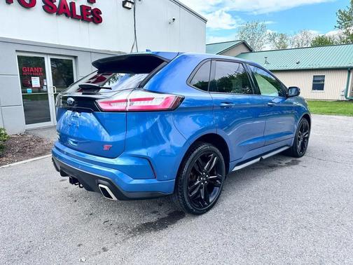 Blue 2019 Ford Edge ST