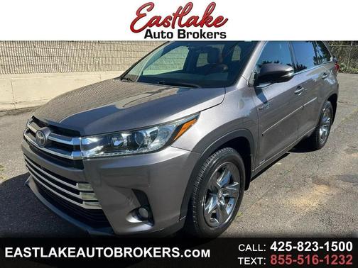 Predawn Gray Mica 2017 Toyota Highlander Hybrid Platinum