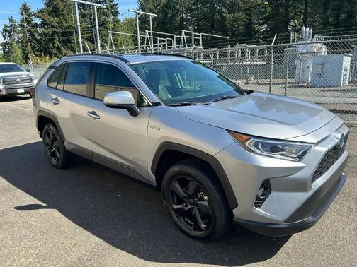 Silver Sky Metallic 2021 Toyota RAV4 Hybrid XLE Premium
