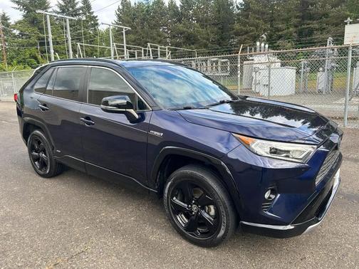 Blue Print w/Midnight Black Roof 2020 Toyota RAV4 Hybrid SE