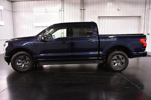 Antimatter Blue Metallic 2025 Ford F-150 Lightning Flash