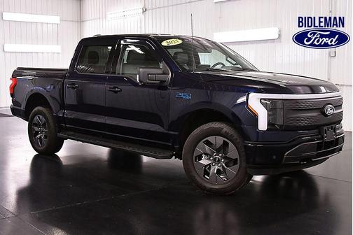 Antimatter Blue Metallic 2025 Ford F-150 Lightning Flash