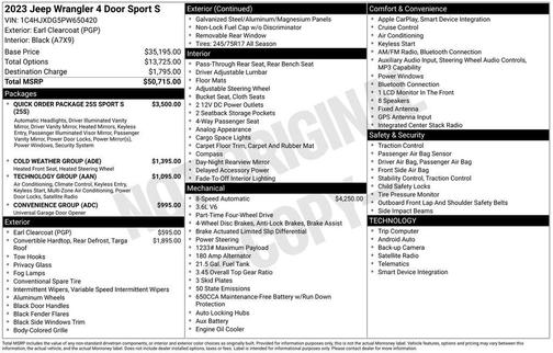 Earl Clearcoat 2023 Jeep Wrangler Sport