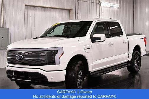 Star White 2023 Ford F-150 Lightning LARIAT
