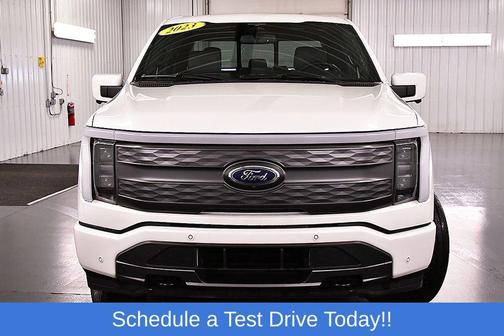 Star White 2023 Ford F-150 Lightning LARIAT