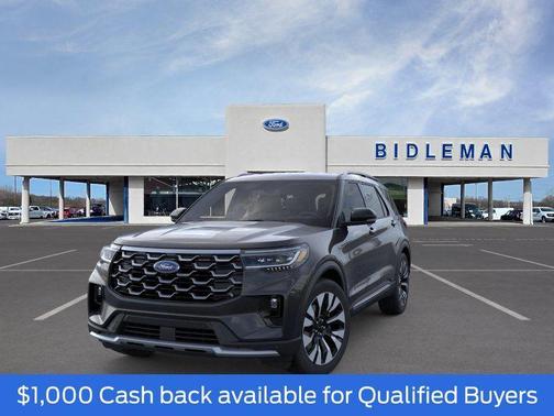 Agate Black Metallic 2026 Ford Explorer Platinum