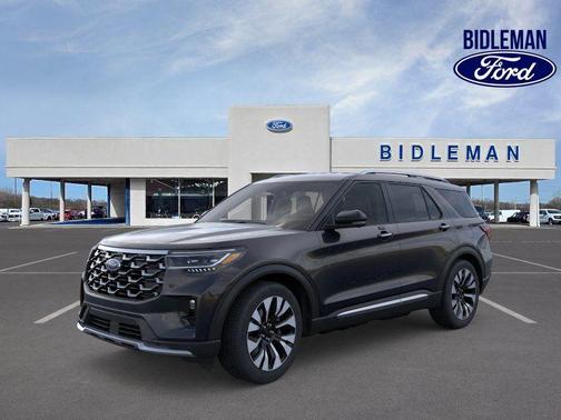 Agate Black Metallic 2026 Ford Explorer Platinum