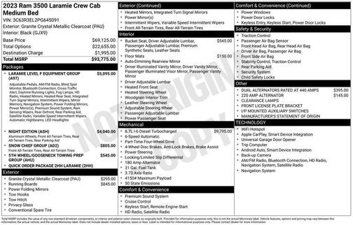 2023 RAM 3500 Laramie