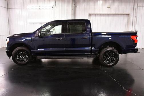 Antimatter Blue Metallic 2025 Ford F-150 Lightning XLT