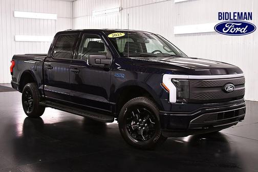 Antimatter Blue Metallic 2025 Ford F-150 Lightning XLT