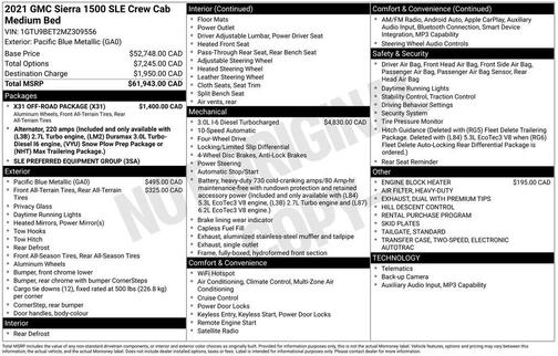 2021 GMC Sierra 1500 SLE