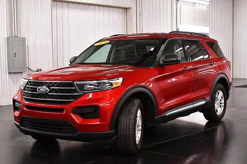 Rapid Red Metallic Tinted Clearcoat 2023 Ford Explorer XLT