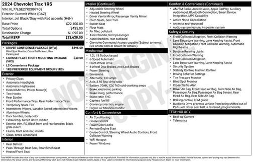 2024 Chevrolet Trax 1RS
