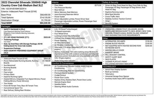 2022 Chevrolet Silverado 3500 High Country