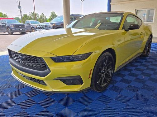 Lime Yellow Metallic 2025 Ford Mustang EcoBoost Premium