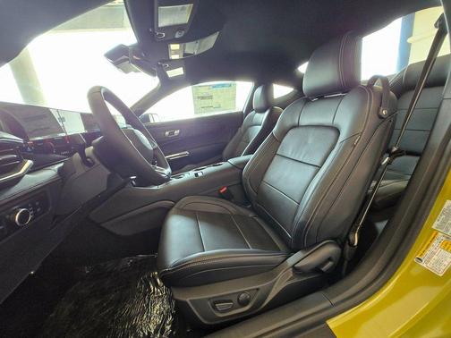 Lime Yellow Metallic 2025 Ford Mustang EcoBoost Premium