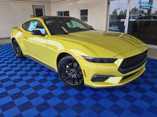 Lime Yellow Metallic 2025 Ford Mustang EcoBoost Premium