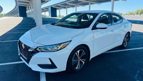 White 2021 Nissan Sentra SV