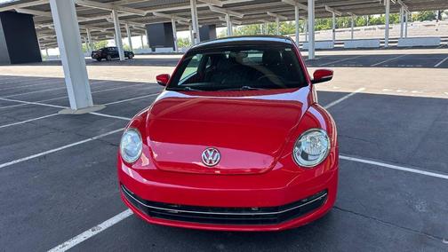 Red 2015 Volkswagen Beetle TDI 2dr Coupe 6A w/Sunroof, Sound and Navigation