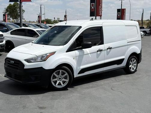 Frozen White 2020 Ford Transit Connect XL Cargo Van