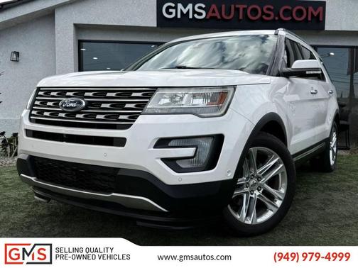 White Platinum Metallic Tri-Coat 2016 Ford Explorer Limited