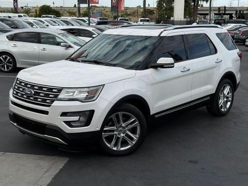 White Platinum Metallic Tri-Coat 2016 Ford Explorer Limited