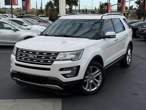 White Platinum Metallic Tri-Coat 2016 Ford Explorer Limited