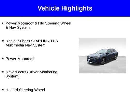 Cosmic Blue Pearl 2024 Subaru Outback Limited