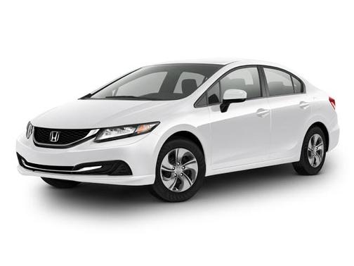 White 2014 Honda Civic LX