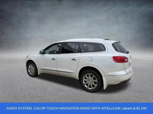 White Frost Tricoat 2017 Buick Enclave Leather