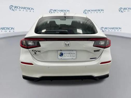 Platinum White Pearl 2026 Honda Civic Hybrid Sport Touring