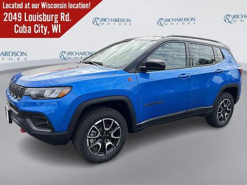 Hydro Blue Pearlcoat 2026 Jeep Compass Trailhawk