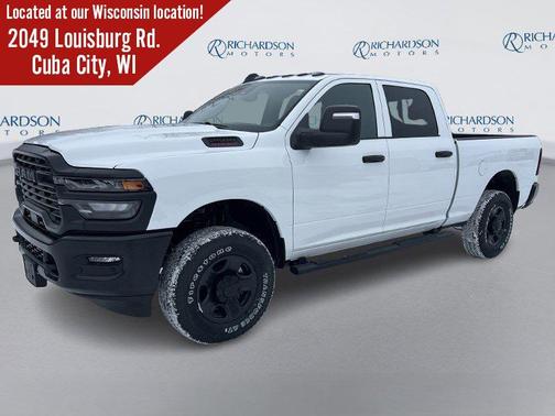 Bright White Clearcoat 2026 RAM 2500 Tradesman Crew Cab 4x4 6'4' Box