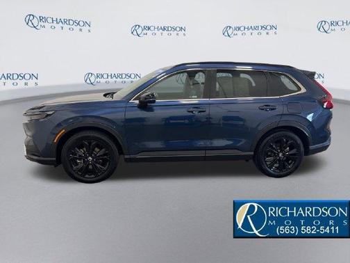 Blue 2024 Honda CR-V Hybrid Sport Touring AWD